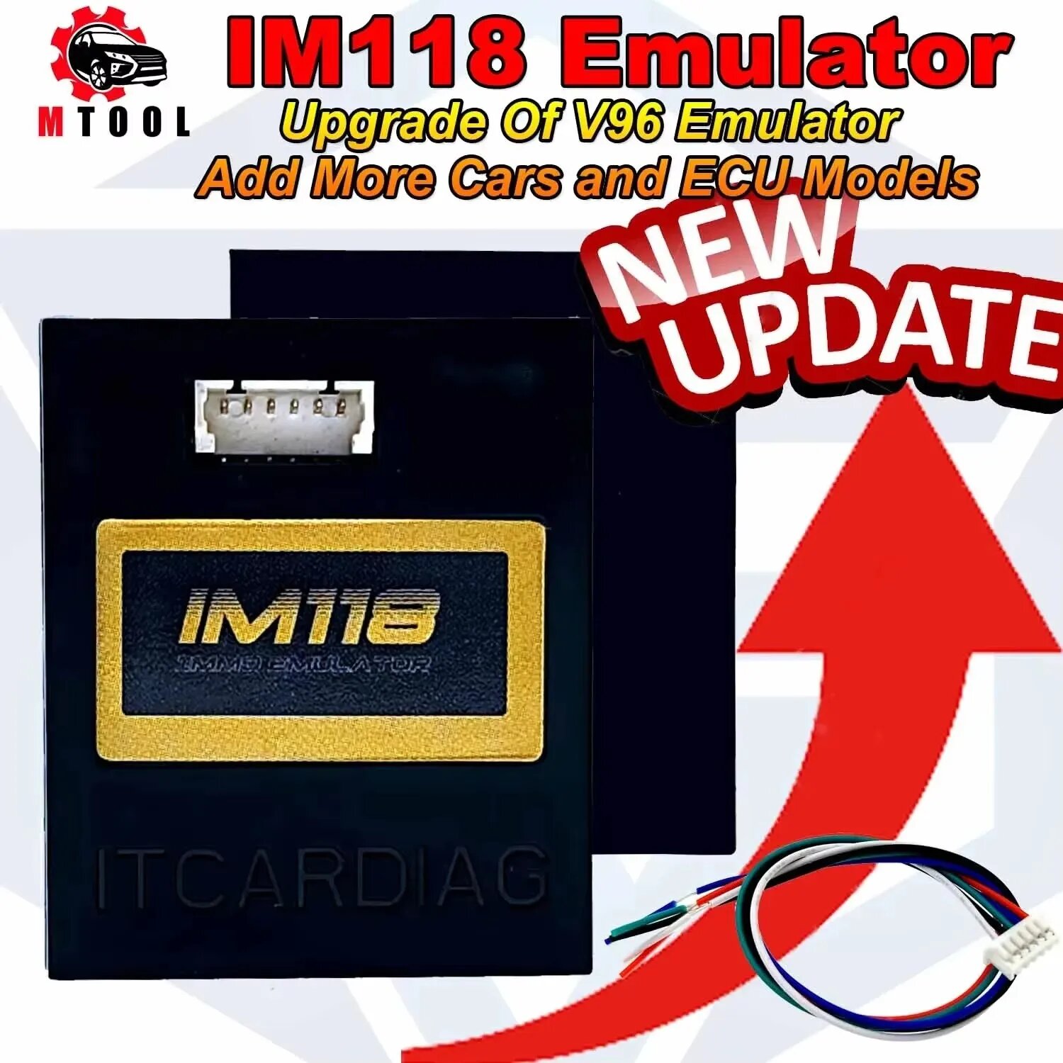 Эмулятор ITCARDIAG IM118 IMMO Off Emulador (K-LINE/CANBUS CAR) SQU OF68 OF80 V96 OF96 Датчик присутствия сиденья Инструмент для диагностики автомобиля