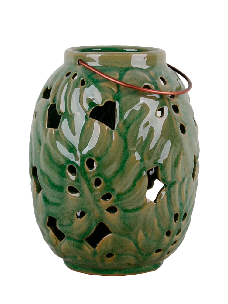 Подсвечник Garden Light "Фонарь", керамика, диаметр 18 см, высота 24 см