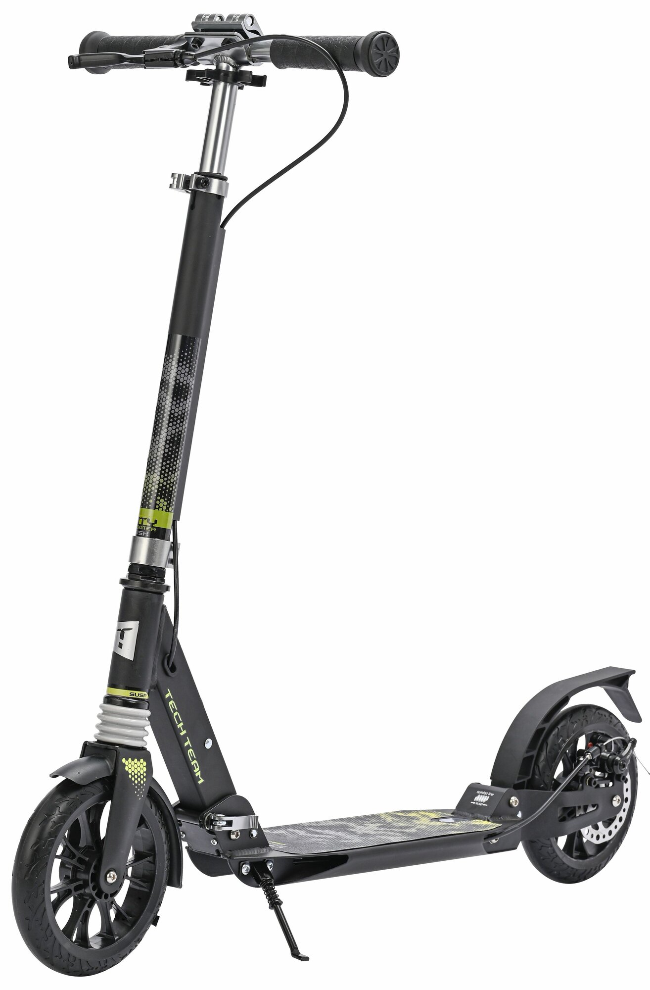 Городской самокат Tech Team City Scooter Disk Brake 2024 green