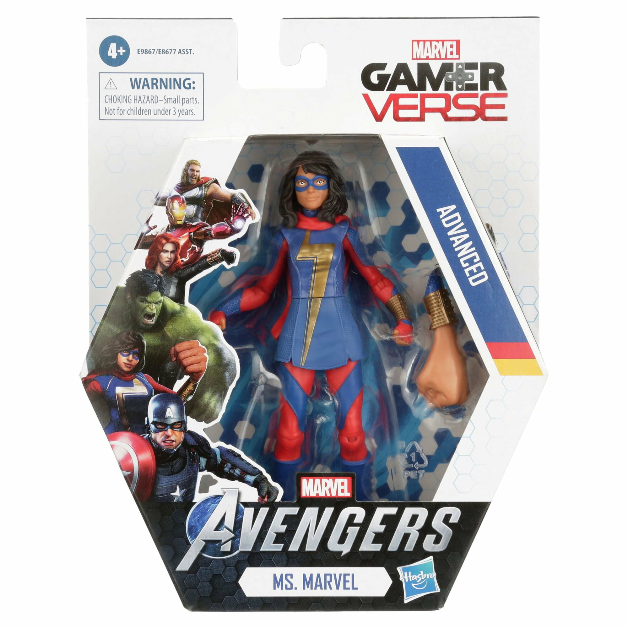 Hasbro Marvel Gamer verse Avengers Advanced Ms. Marvel / Детские куклы-герои Марвел, Мисс Марвел