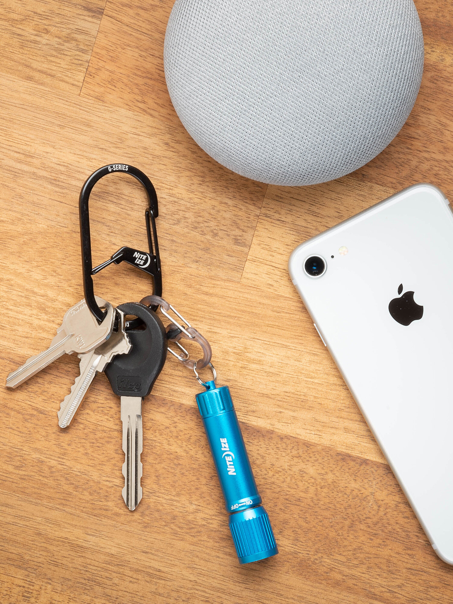 Брелок-карабин Nite Ize, черный — фото 1