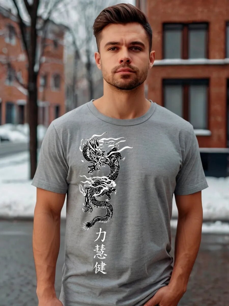 Футболка VLider, размер M, серый