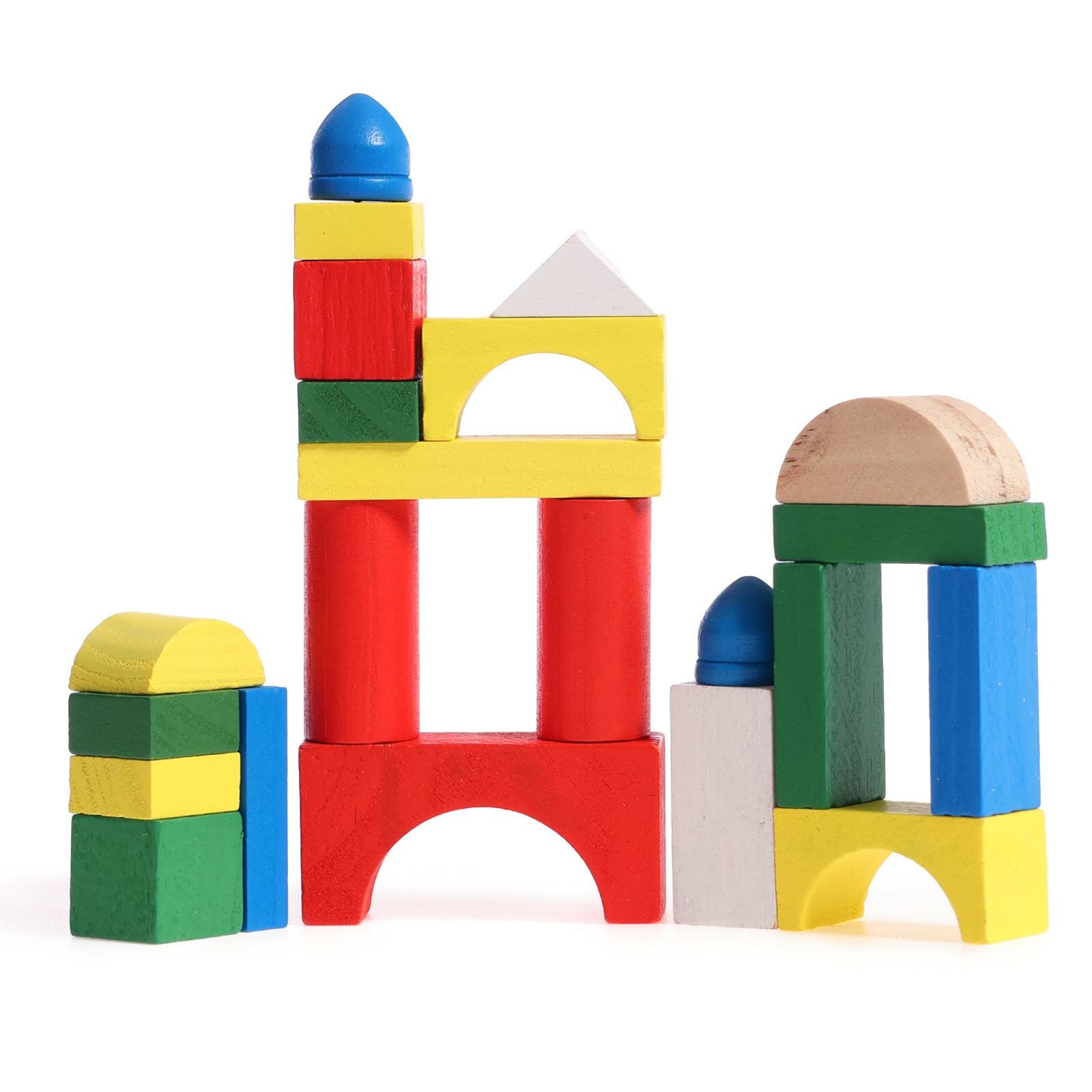 Конструктор малый Лесная мастерская "Строим город" 28 деталей