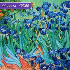 Изображение товара Алмазная мозаика 'Ирисы', по мотивам картин В. Ван Гога, 50*40 см, Cristyle, Cr 540082