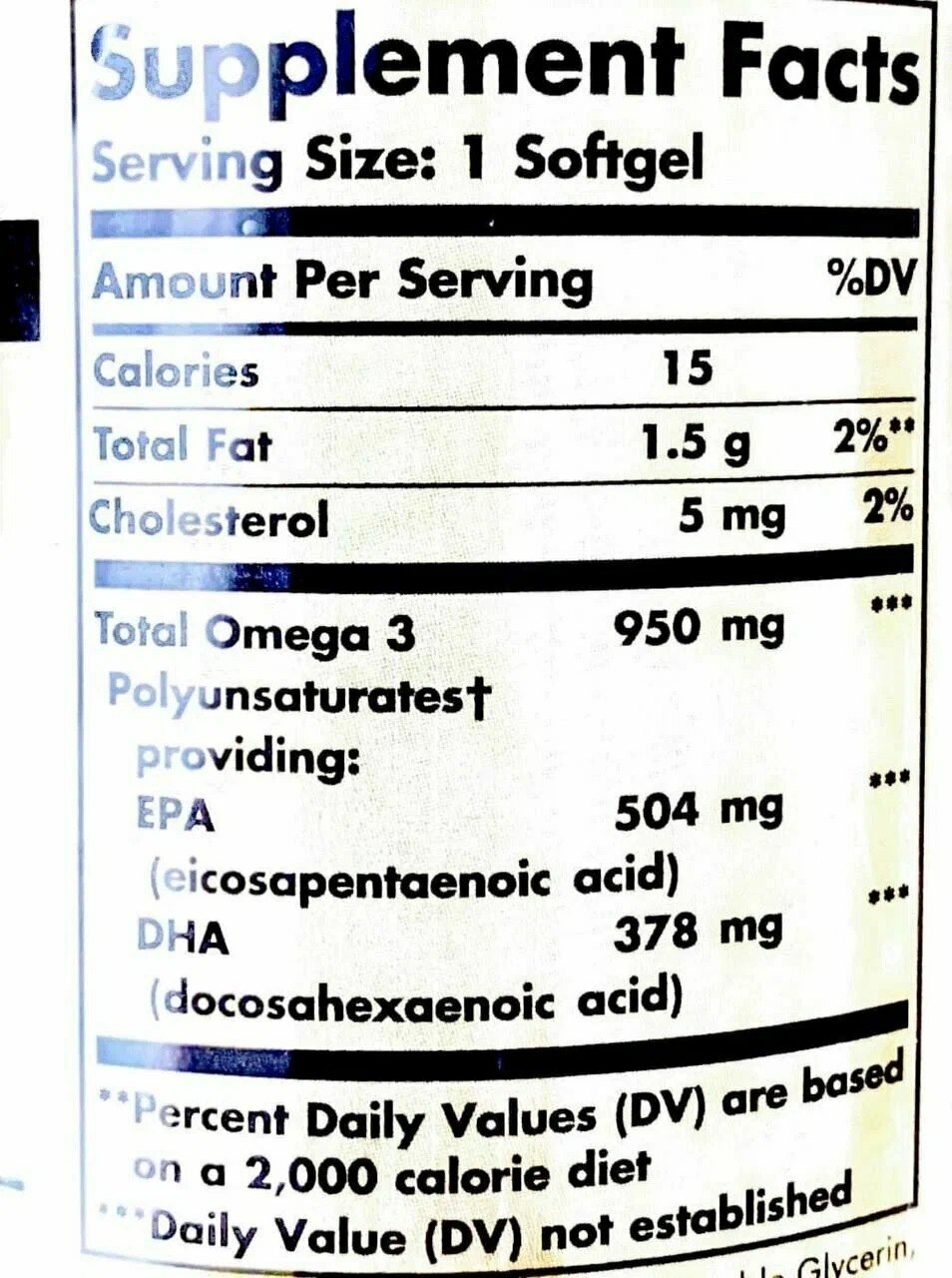 Solgar Omega-3, Омега-3, 950mg EPA & DHA - 50 капсул. Солгар тройная омега, 950мг - 50 капсул — фото 1