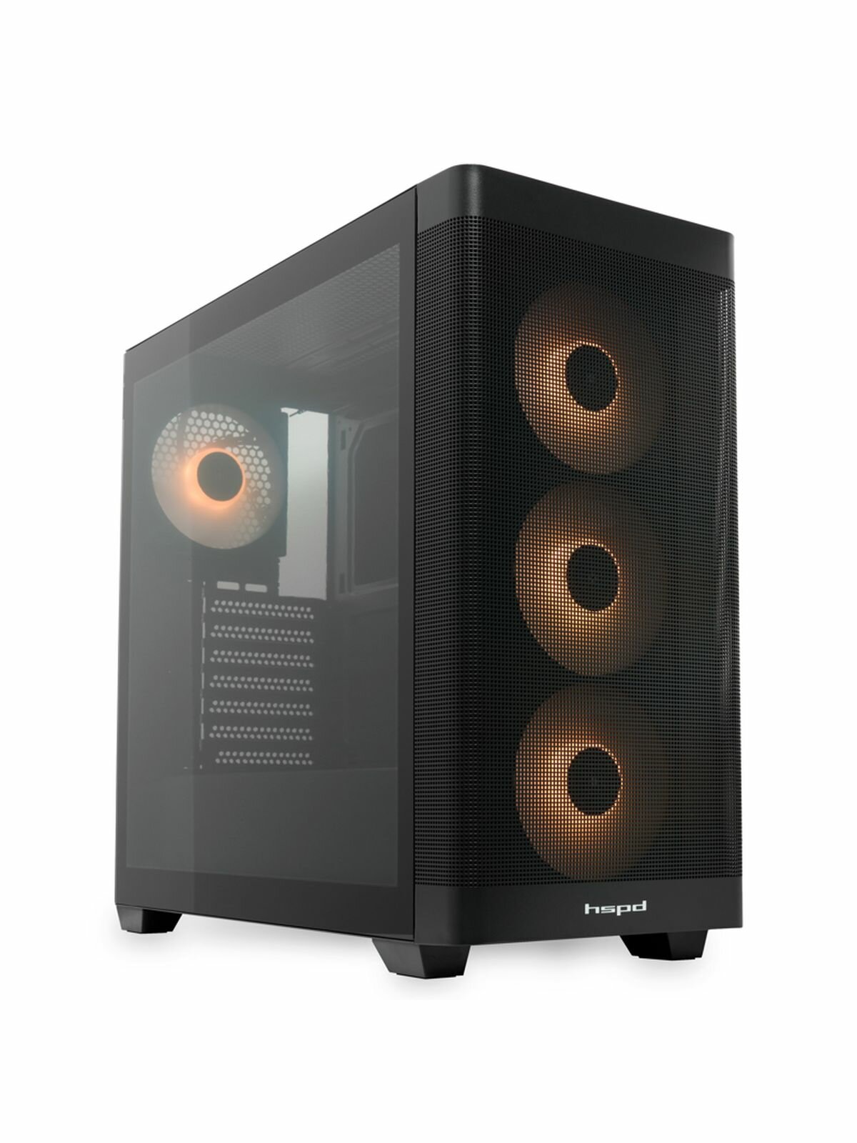Корпус для ПК без БП HSPD M740 Black (M740-TGBK-ARGB)