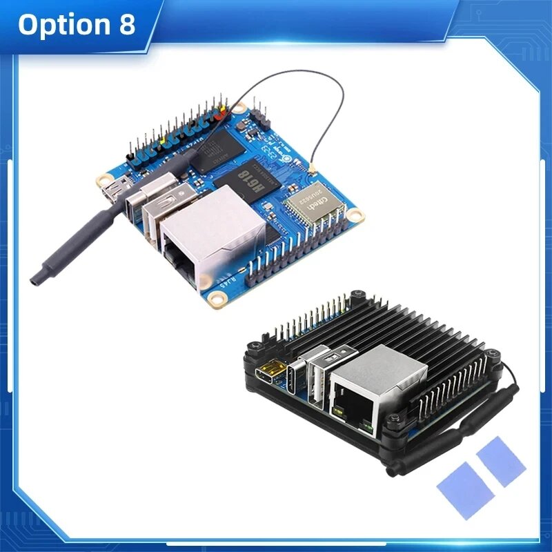 Orange Pi Zero 3 с чехлом и блоком питания, 1GB RAM, 8