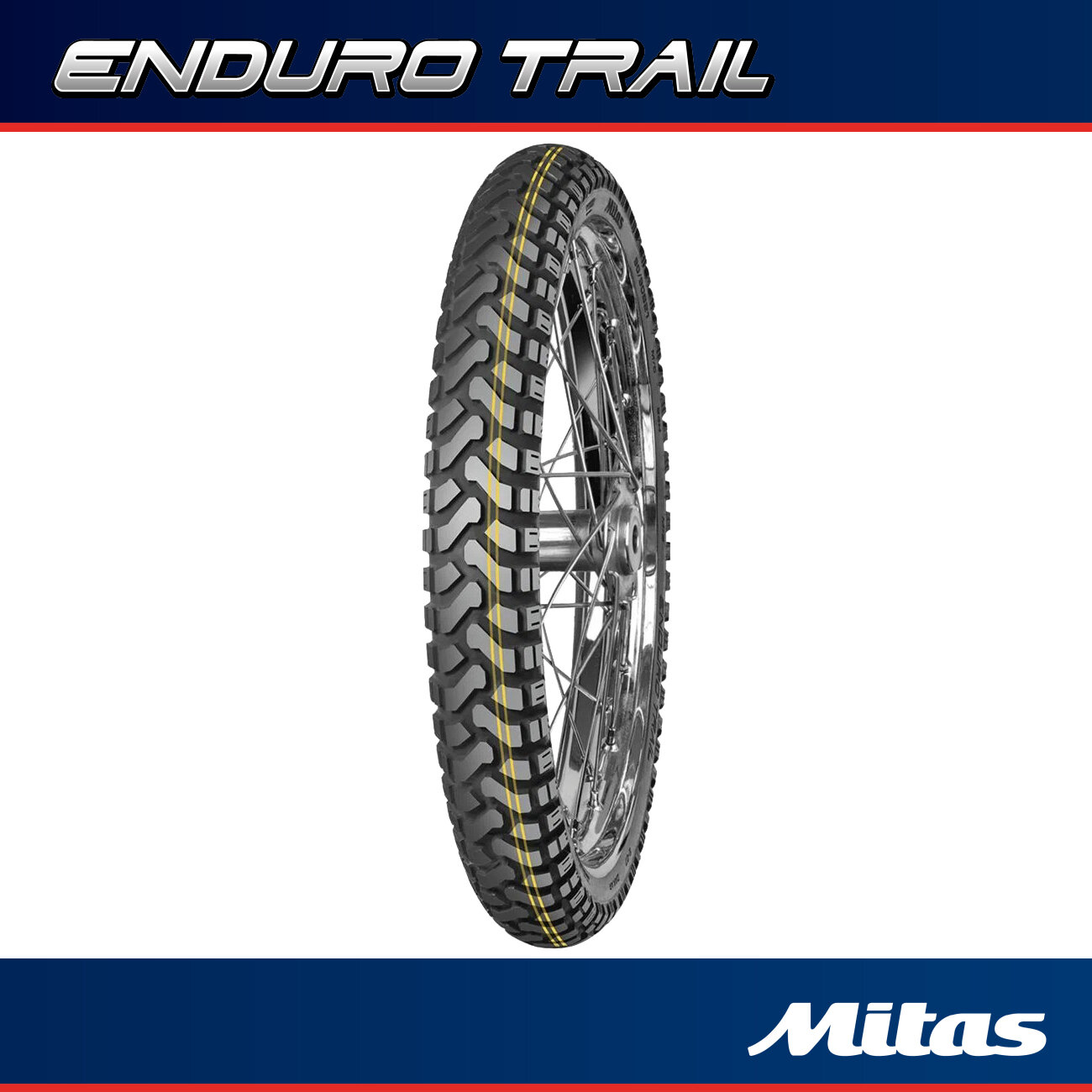 Мотошина Mitas ENDURO TRAIL DAKAR 110/80B19 59H TL/TT Front (Митас E-07)