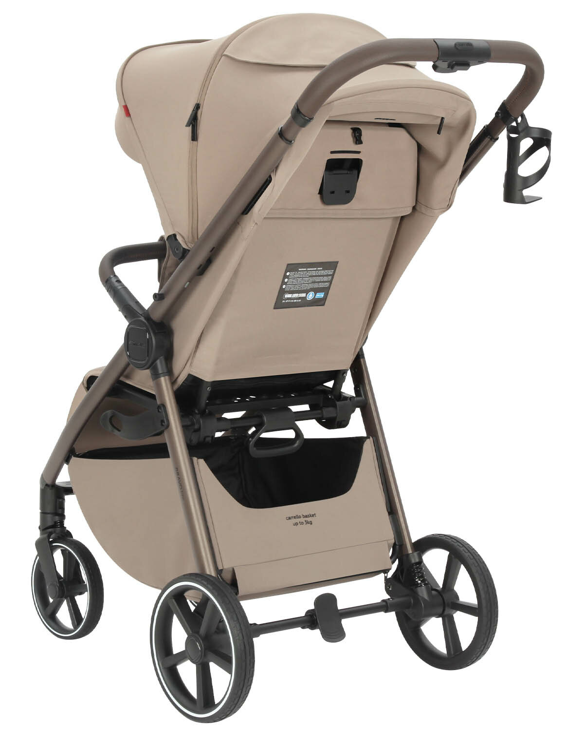 Обзор: Прогулочная коляска Carrello Bravo Lite, цвет Glossy Beige (Бежевый), артикул производителя CRL-5529