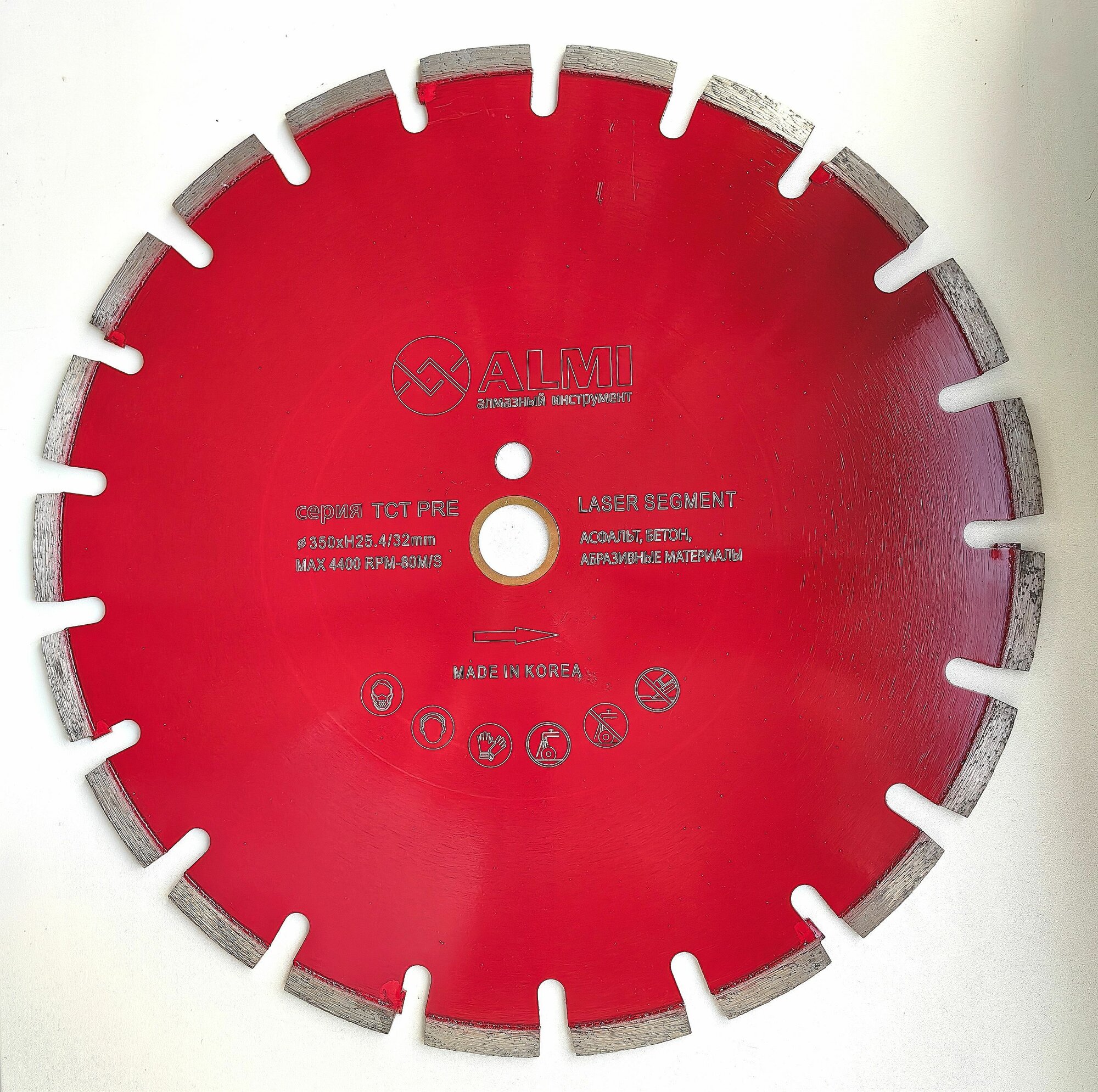 Сегментный лазерный диск (TCT) 350-40L-3.2T-10W-25.4/32Н PREMIUM