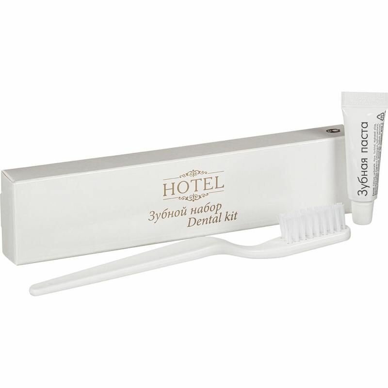Набор зубной Hotel Щетка 14 см, паста в тубе 4 гр, 200 шт
