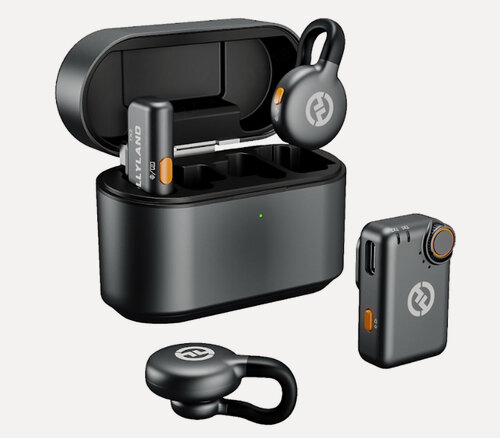 Изображение товара Беспроводная система Hollyland Lark M2S Mini Combo, TX+TX+RX, 3.5 мм TRS, USB-C, для интервью