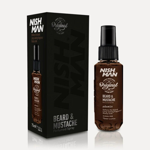 Изображение товара Парфюм для бороды NISHMAN BEARD&MUSTACHE PARFUM (ALCOHOL FREE) Adonis 75 мл