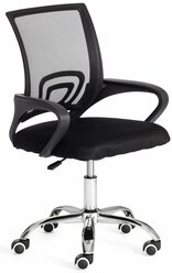 Кресло BM-520M TetChair черный, ткань, металл, пластик, мягкое сиденье, с подлокотниками