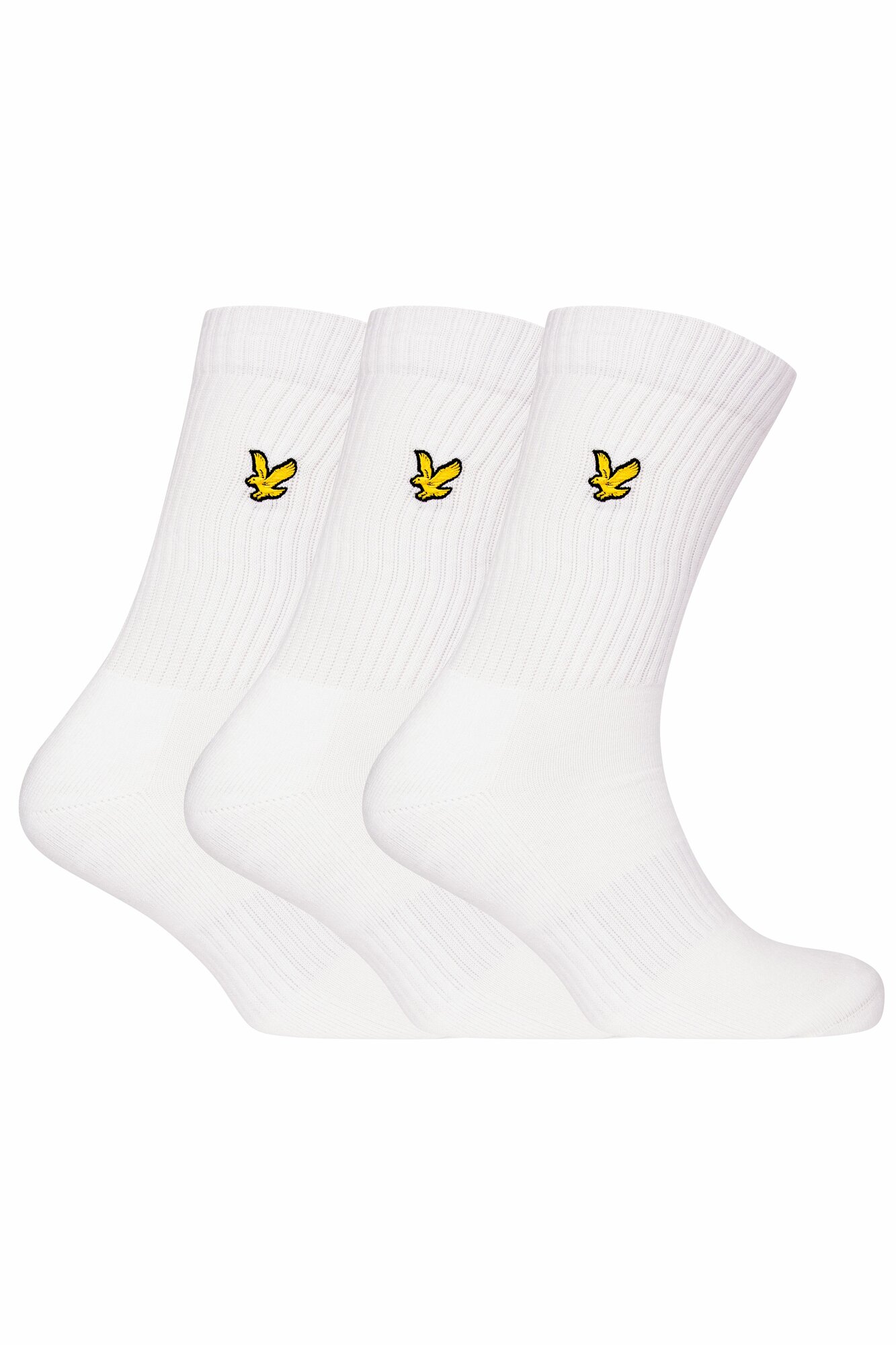 Носки Lyle & Scott Hamilton, комплект, 3 пары, размер 40-46, белый
