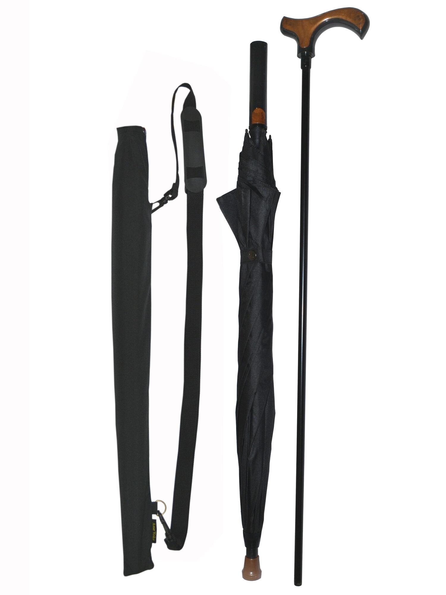 Зонт-трость Ame Yoke, черный — фото 1