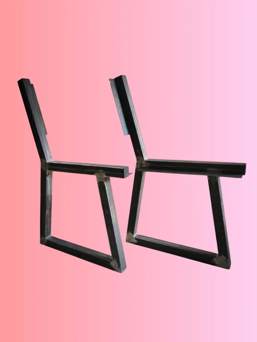Скамьи Садовые Опора скамейки Loft Mebel, для дачи, металл, неокрашенная, 153x45x83 см