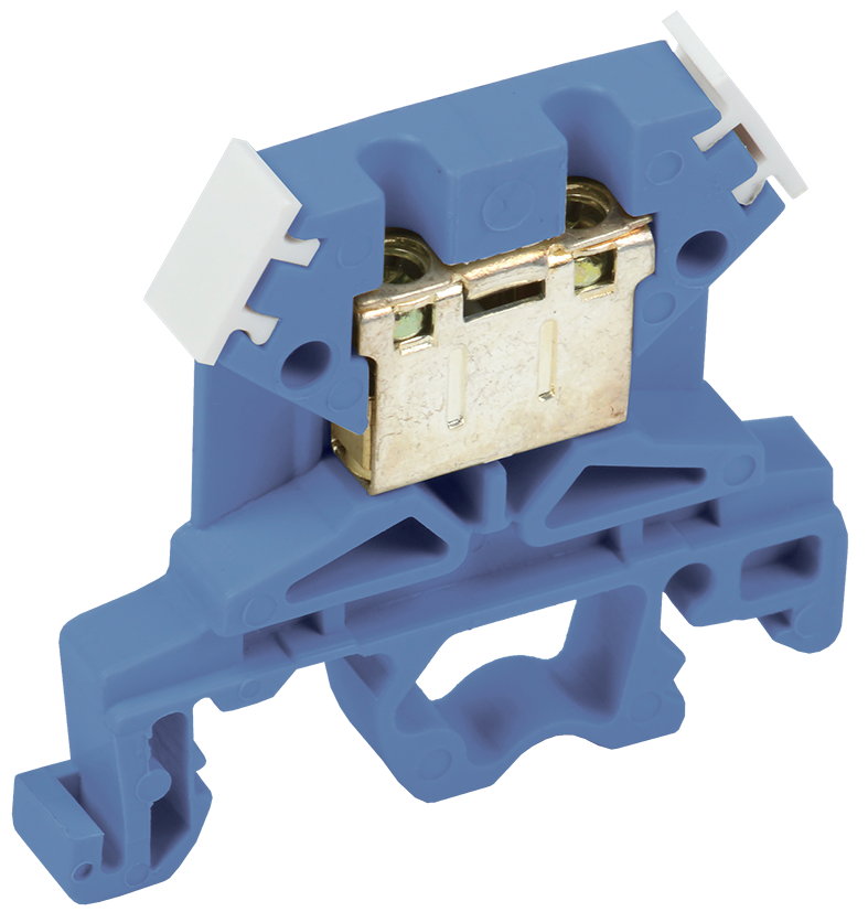 Клемма зажимная 2-4 мм. кв* (JXB-35) (ЗНИ-4 мм2) синий (ноль) (YZN10-004-K07) IEK