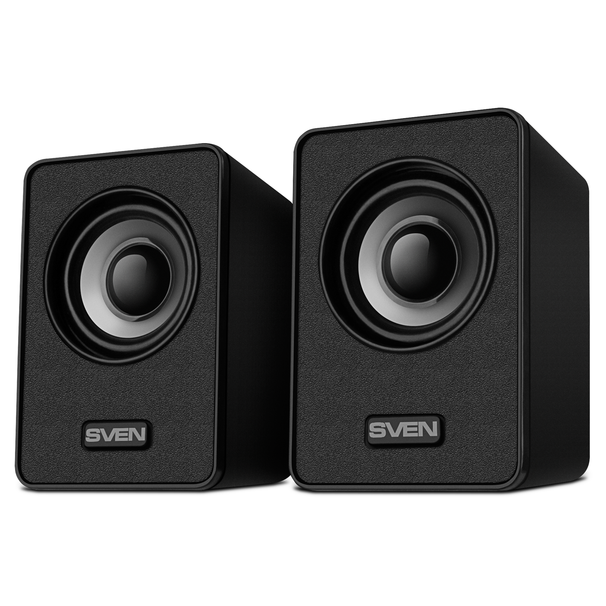 Компактные компьютерные колонки SVEN 135, черный (6 Вт, питание USB) с регулятором громкости на кабеле