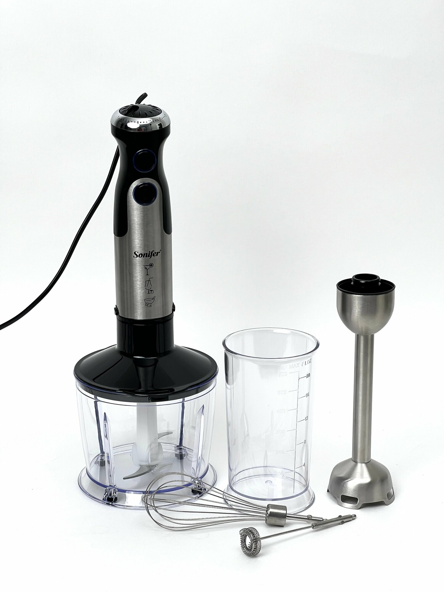 Погружной блендер Mixer, Sonifer SF-8091s 5в1, мощность 1000Вт, — фото 1