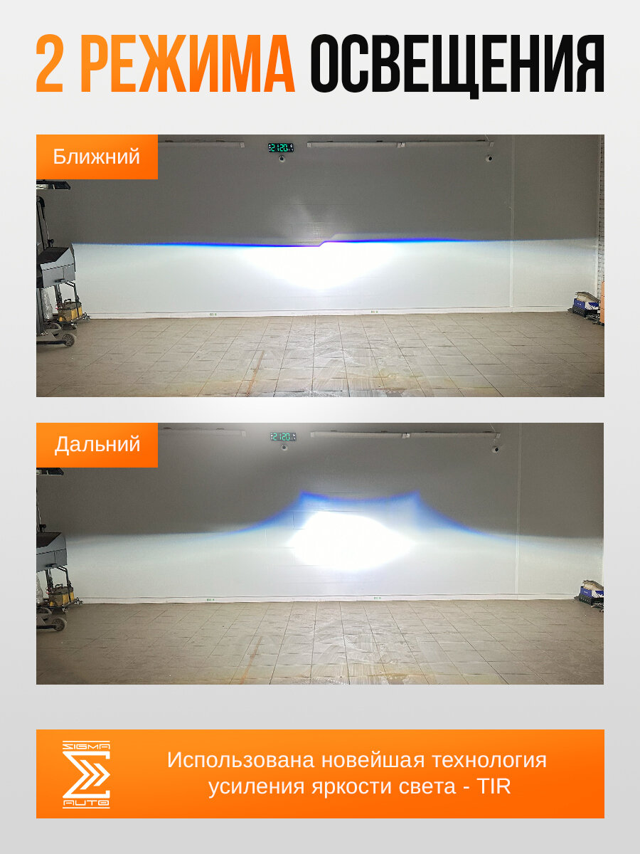Светодиодные линзы би лед Aozoom A21 2025 года, 12V, 5500K, 3.0", bi led модули ближнего и дальнего света — фото 1