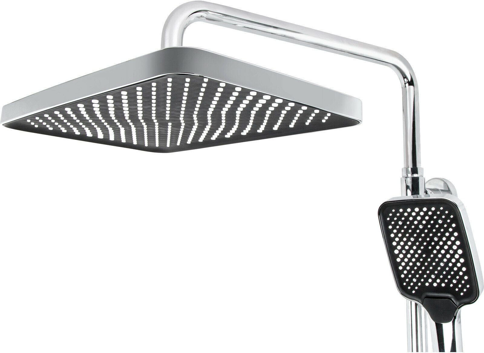 Душевая система A-Five Lily А5-1137 хром с тропическим душем и смесителем — фото 1