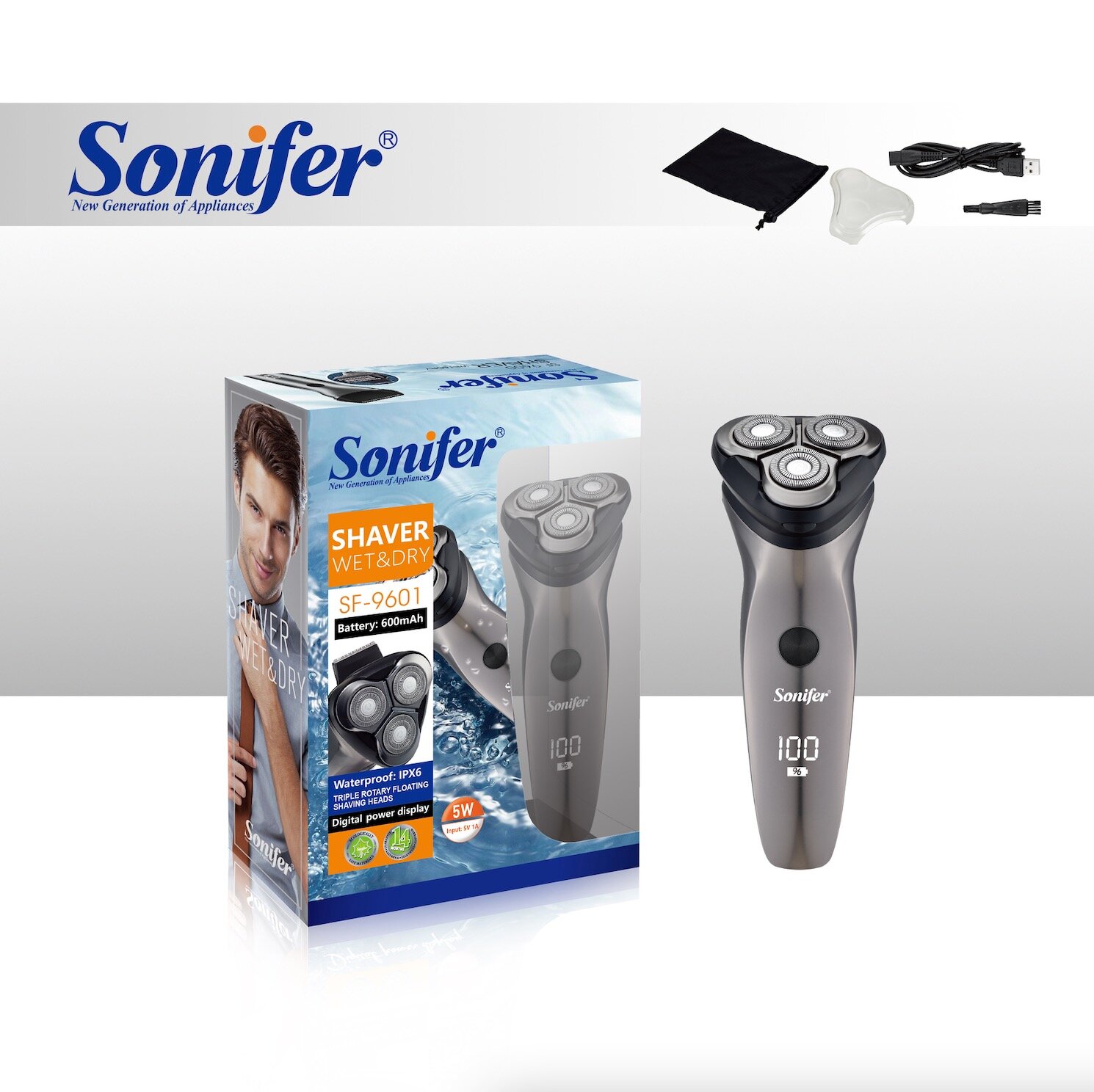 Электробритва 2in1. SONIFER SF-9601
