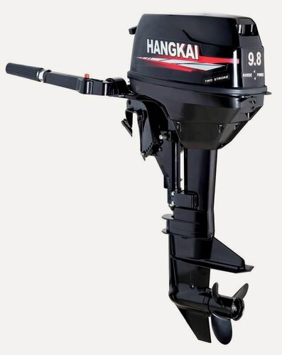 Изображение товара Мотор лодочный Hangkai 9.8, мощность 9,8 л. с, двухтактный, ручной запуск