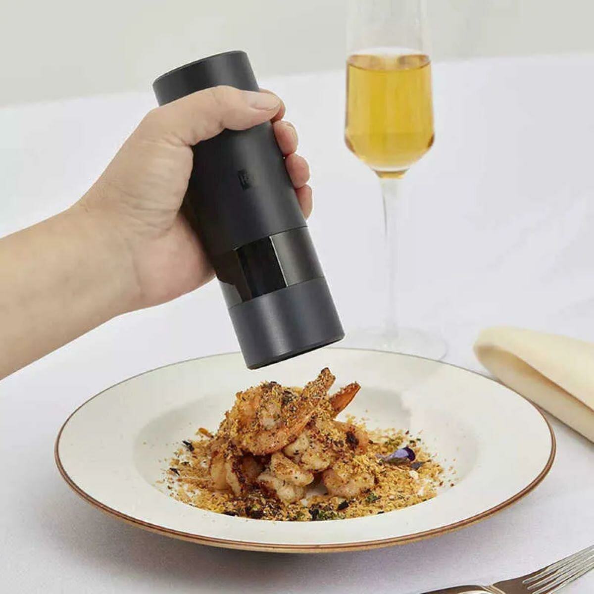 Мельницы Для Специй Xiaomi Электромельница для специй HuoHou HU0141 Electric Pepper&Salt Grinder Черный (RU)