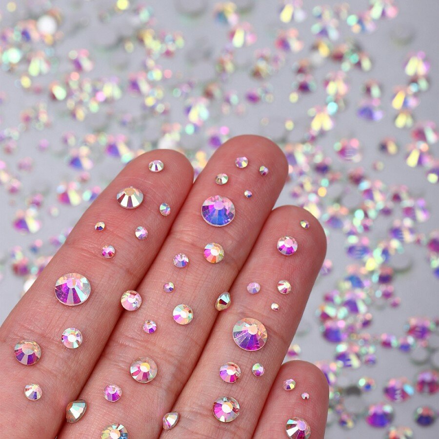 Набор Стразы холодной фиксации MAGIC 4 HOBBY TBY.MIX 1 цв. AB уп.1000шт