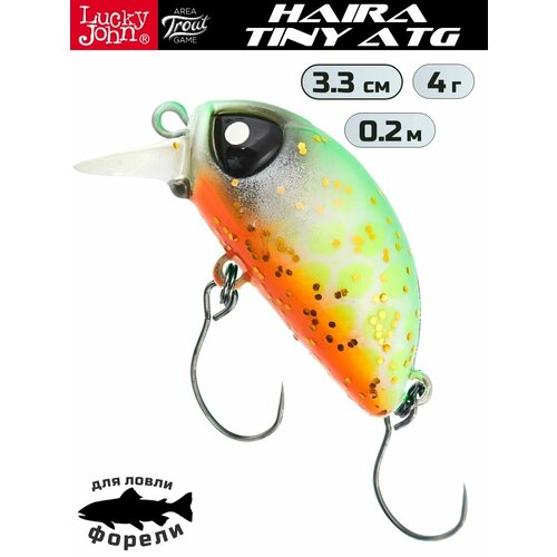 Воблер LUCKY JOHN Haira Tiny ATG 33F, цвет 904