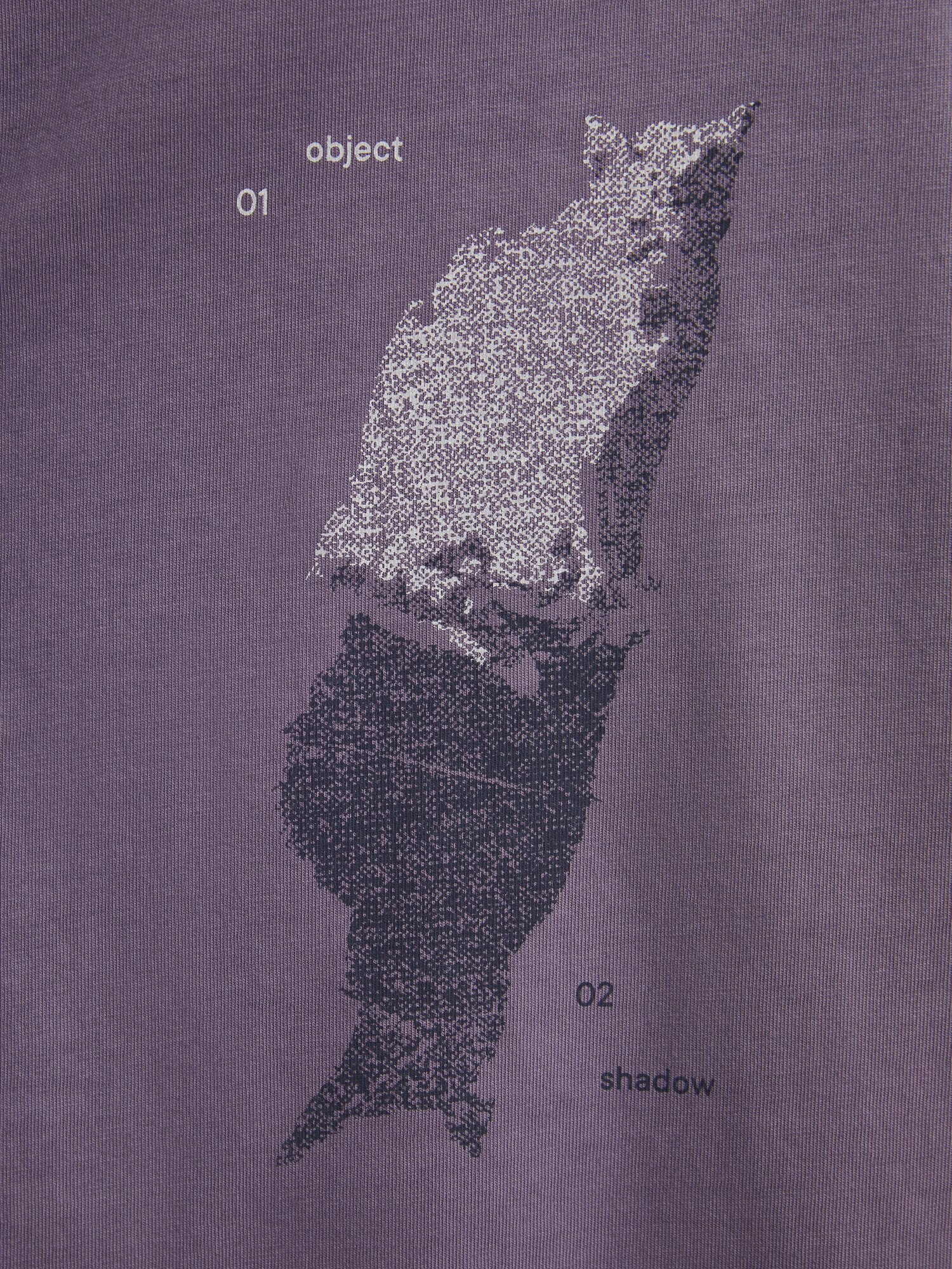 Футболка MUTED GARMENT DYE PRINT, размер 4XL-5XL, темно-фиолетовый — фото 1