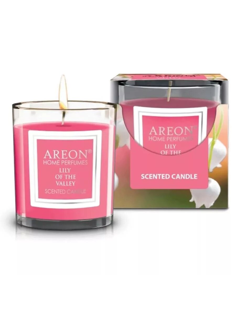 Ароматическая свеча AREON HOME PERFUMES 120гр Lily of the Valley