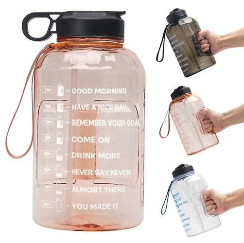 3.78L Спортивная бутылка 133 OZ Travel Water Cup (черный)