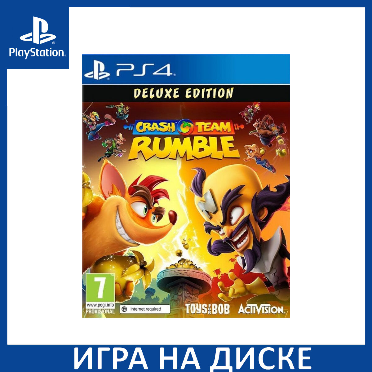 Игра Crash Team Rumble Deluxe Edition PS4, Английский язык, Диск