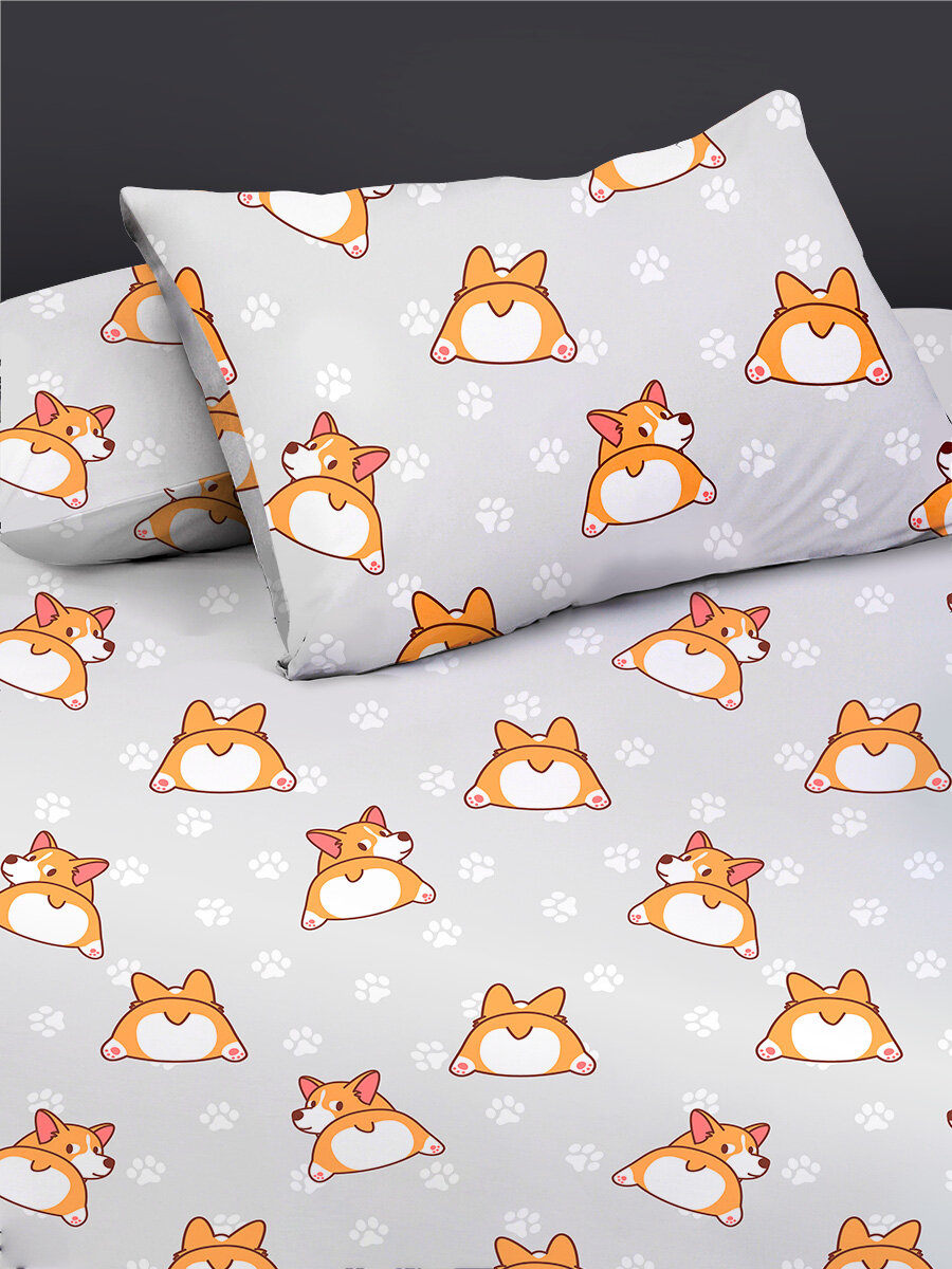 Постельное белье Uniqcute 1,5-спальное, Поплин, наволочки 50х70 см, Корри — фото 1