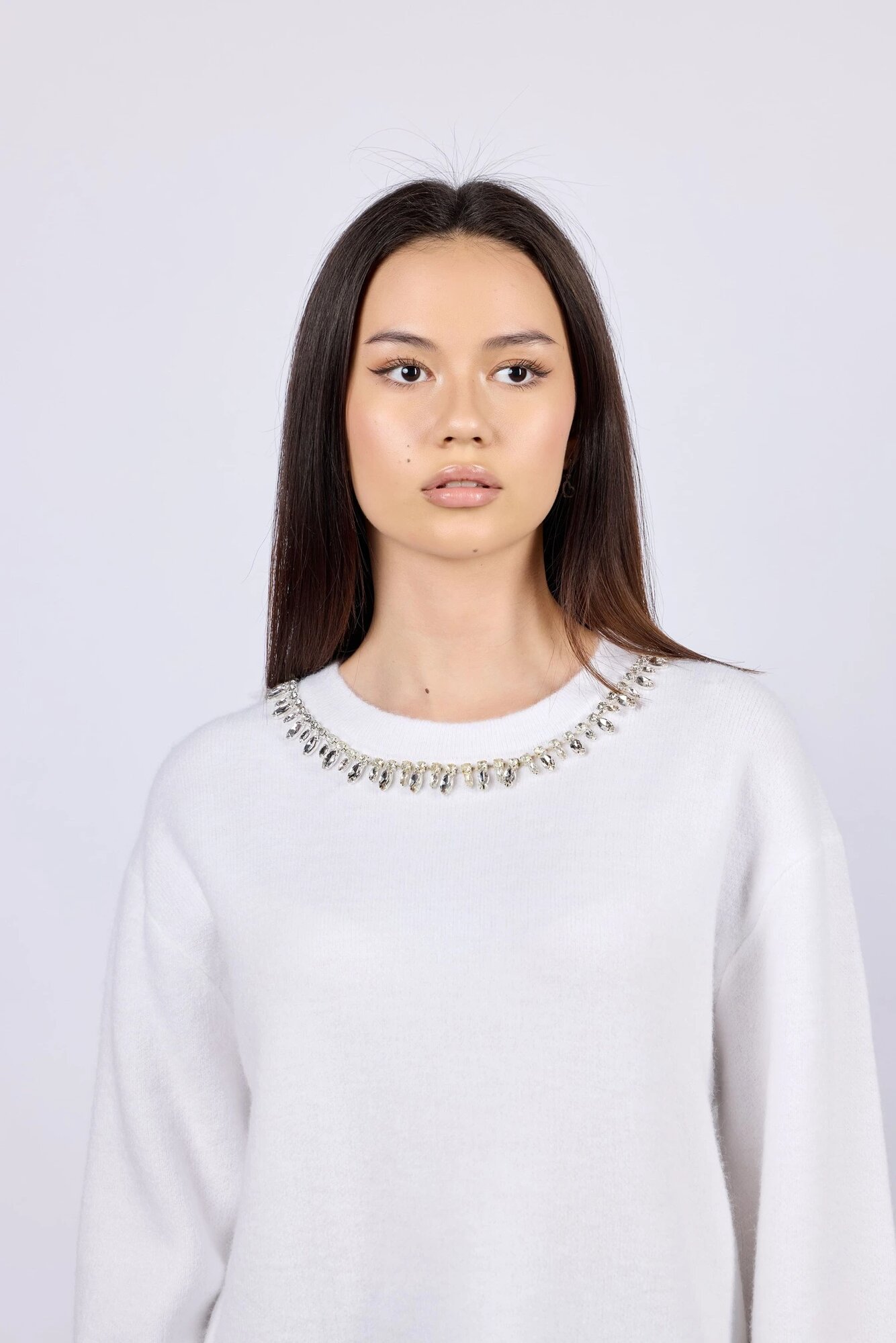 Свитер Selfie, размер L, , белый — фото 1