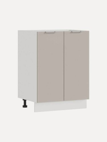 Изображение товара Кухонный модуль напольный, стол Тая с полкой, 60х46х81.6 см, Белый / Рубелит