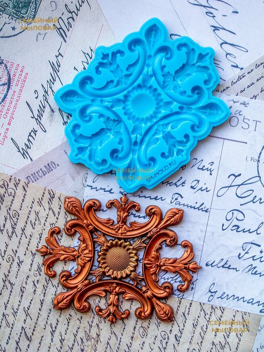 Силиконовая форма / молд для рукоделия "Лепнина" — фото 1