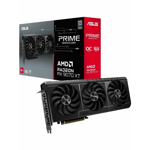 фото Видеокарта asus prime radeon rx 9070 xt oc edition 16gb gddr6