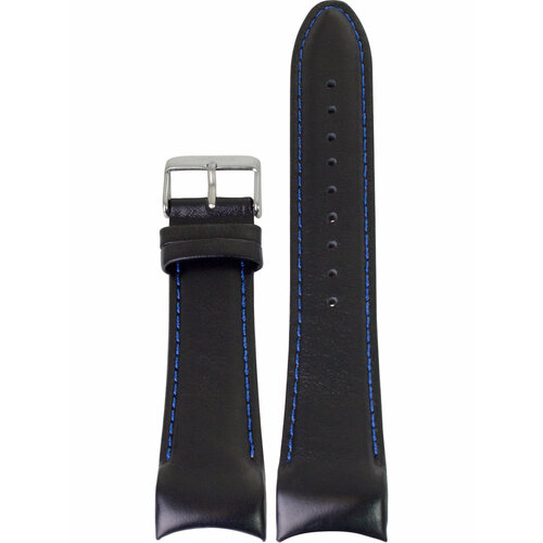 Ремешок Нестеров, фактура гладкая, матовая, синий/белый