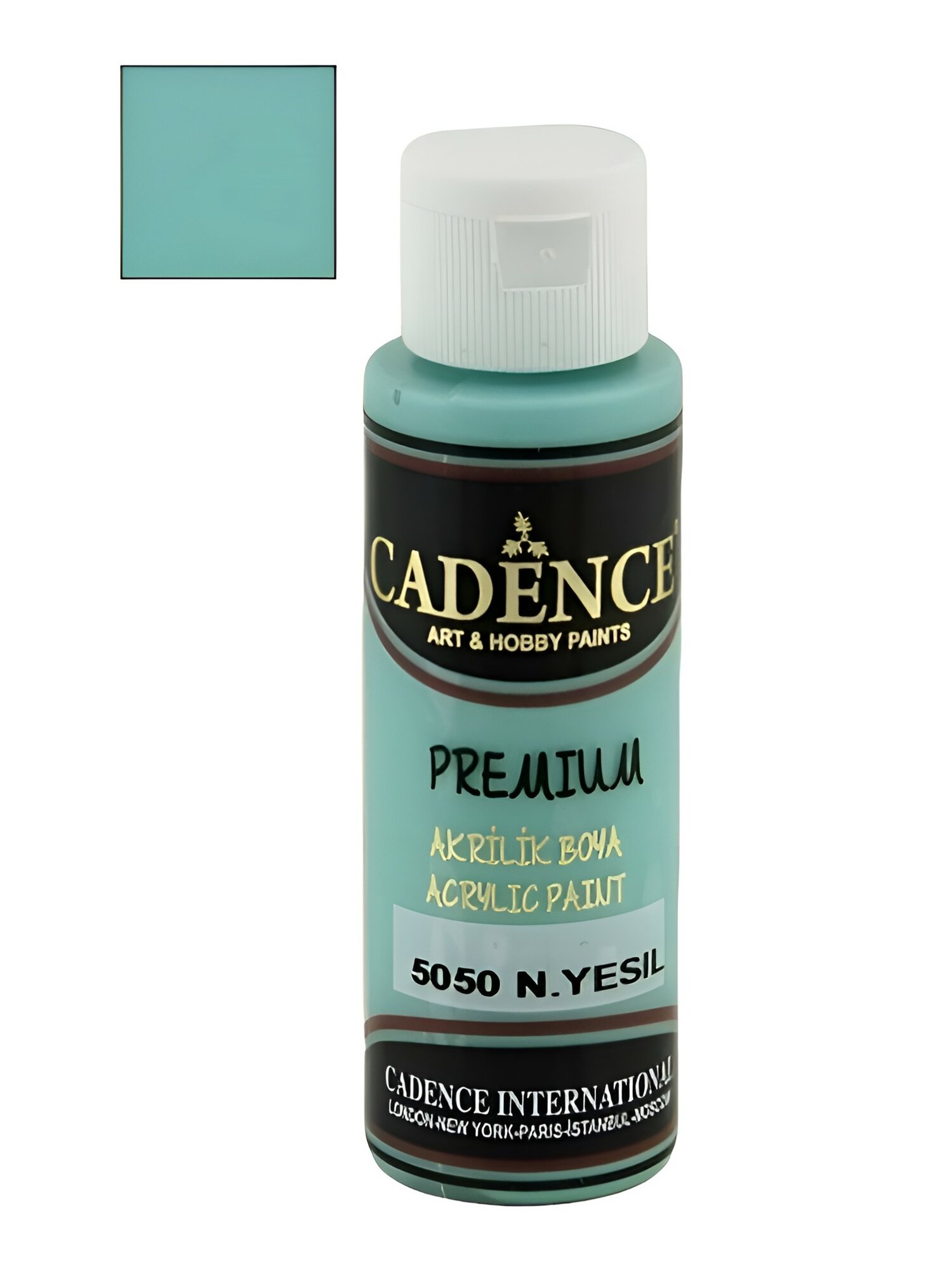 Акриловая краска Cadence Premium Acrylic Paint, 70 мл. Mint Green-5050