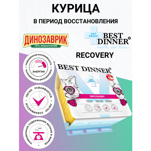 Консервы Best Dinner Vet Profi Recovery , для кошек и собак, при истощении и послеоперационном восстановлении 100гр