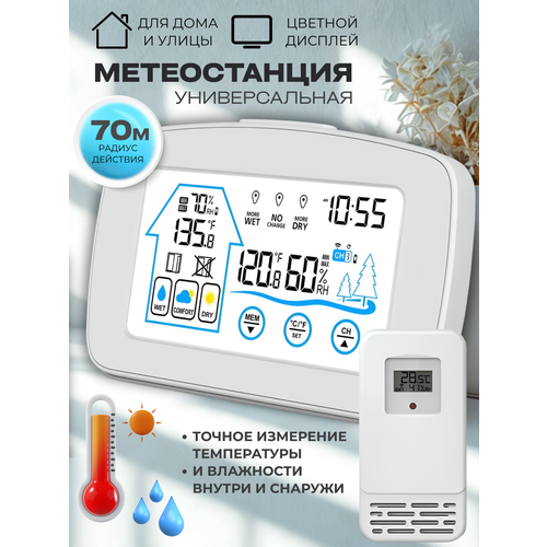 Метеостанция Good Ideas, беспроводная, с выносным датчиком, для измерения влажности и температуры