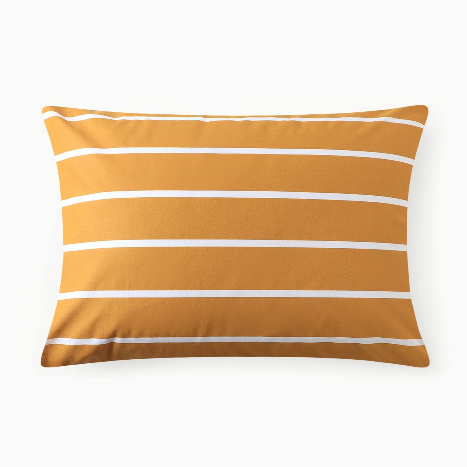 Наволочка Этель Mustard stripes 50х70 см поплин хлопок 100% чехол для подушки с рисунком