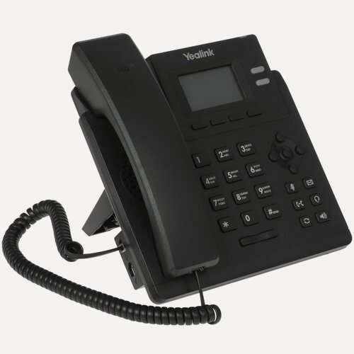 Изображение товара VoIP-телефон Yealink SIP-T31 черный, монохромный, SIP, web-интерфейс