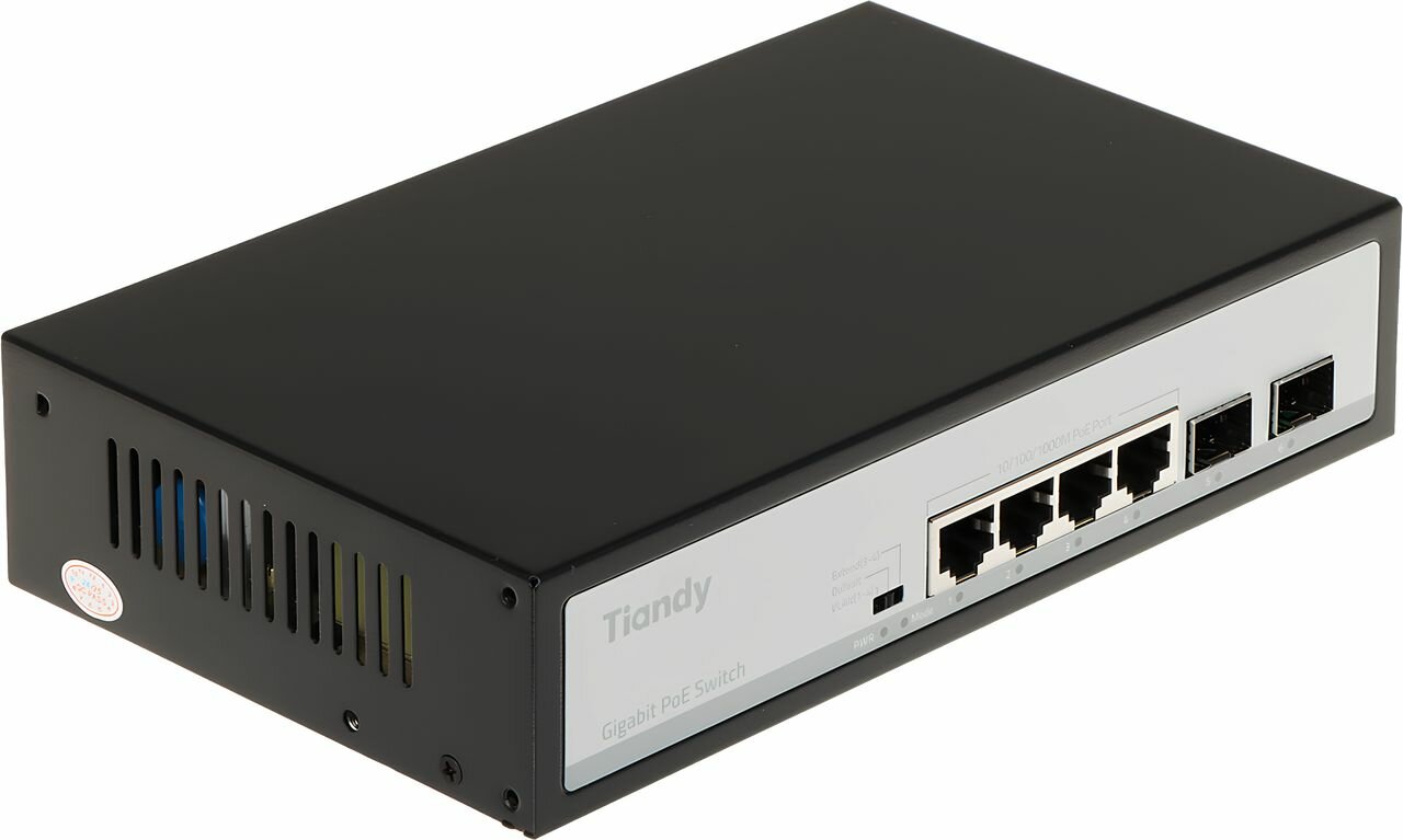 Неуправляемый коммутатор 4 PoE + 2 SFP порты TC-P3S06 — фото 1