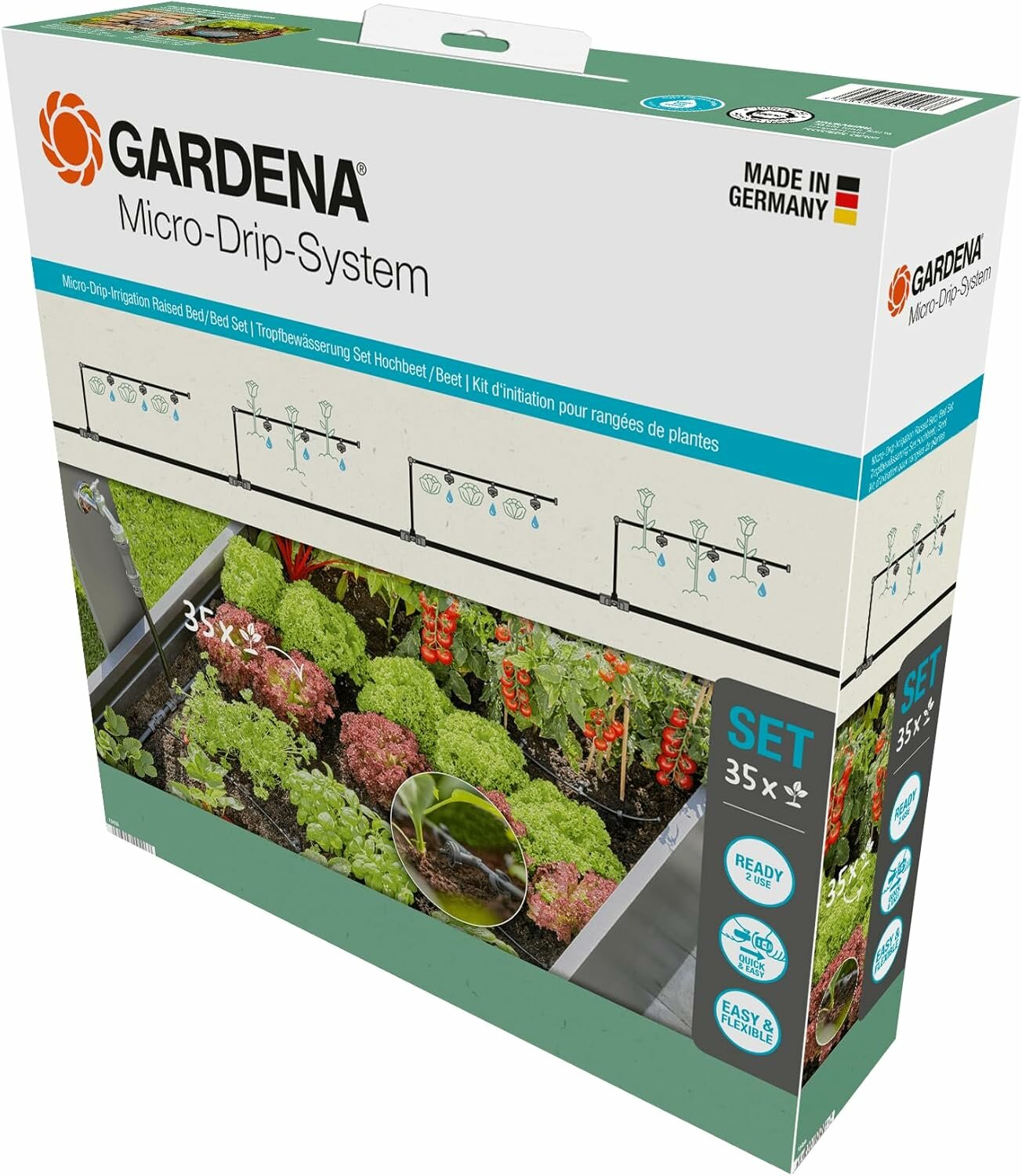 Комплект микрокапельного полива базовый Gardena (13455-20)