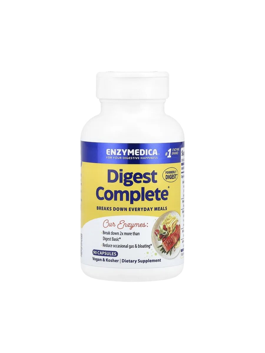 Enzymedica Digest Complete Enzyme Formula, 90 капсул фото