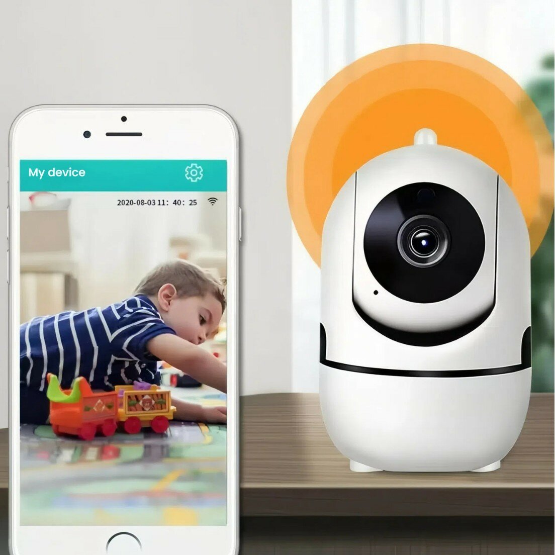 Видеоняня WiFi "Радионяня" для новорожденных функция ночного видения